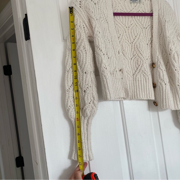 Arizona Jean Co - White knit cardigan sweater - Picture 3 of 3
